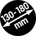 Ø 130 – 180 mm