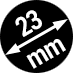 Durchmesser 23 mm