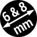 Ø 6 mm & Ø 8 mm