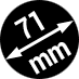 Durchmesser 71 mm
