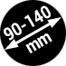 Ø 90 – 140 mm